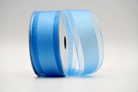 Blue Sheer Mid Herringbone Design Ribbon_K1754-319